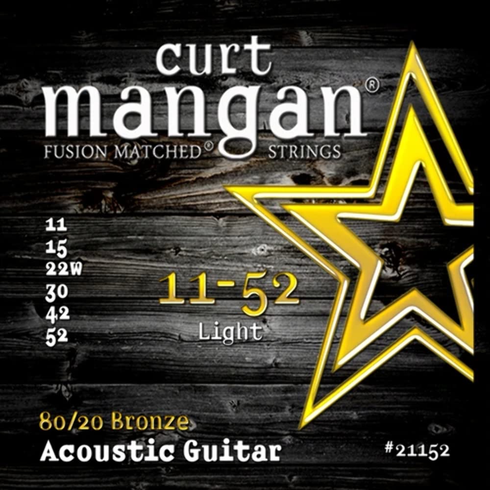 Curt Mangan 11 52 80/20 Bronze Light Set Acoustic Guitar Strings