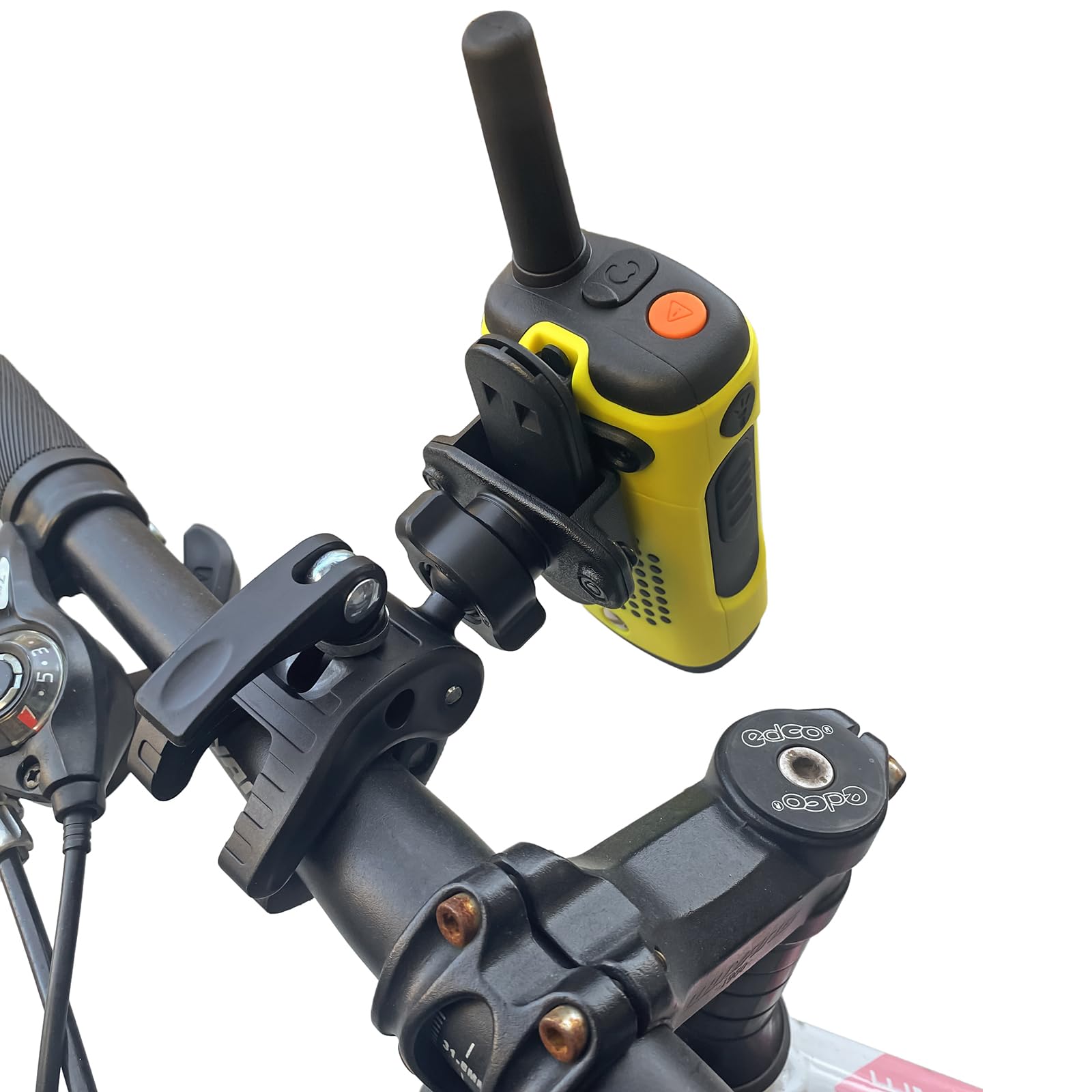 Hyshikra Motorcycle Walkie Talkie Mount, Bike Bicycle Radio Holder Hanger For Baofeng Uv5R Motorola Talkabout Kenwood Yaesu Midl