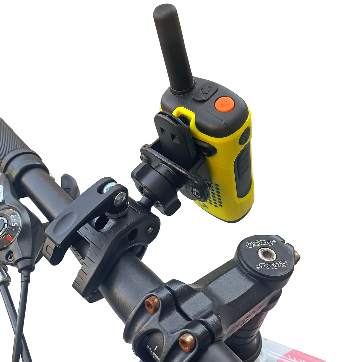 Hyshikra Motorcycle Walkie Talkie Mount, Bike Bicycle Radio Holder Hanger For Baofeng Uv5R Motorola Talkabout Kenwood Yaesu Midl
