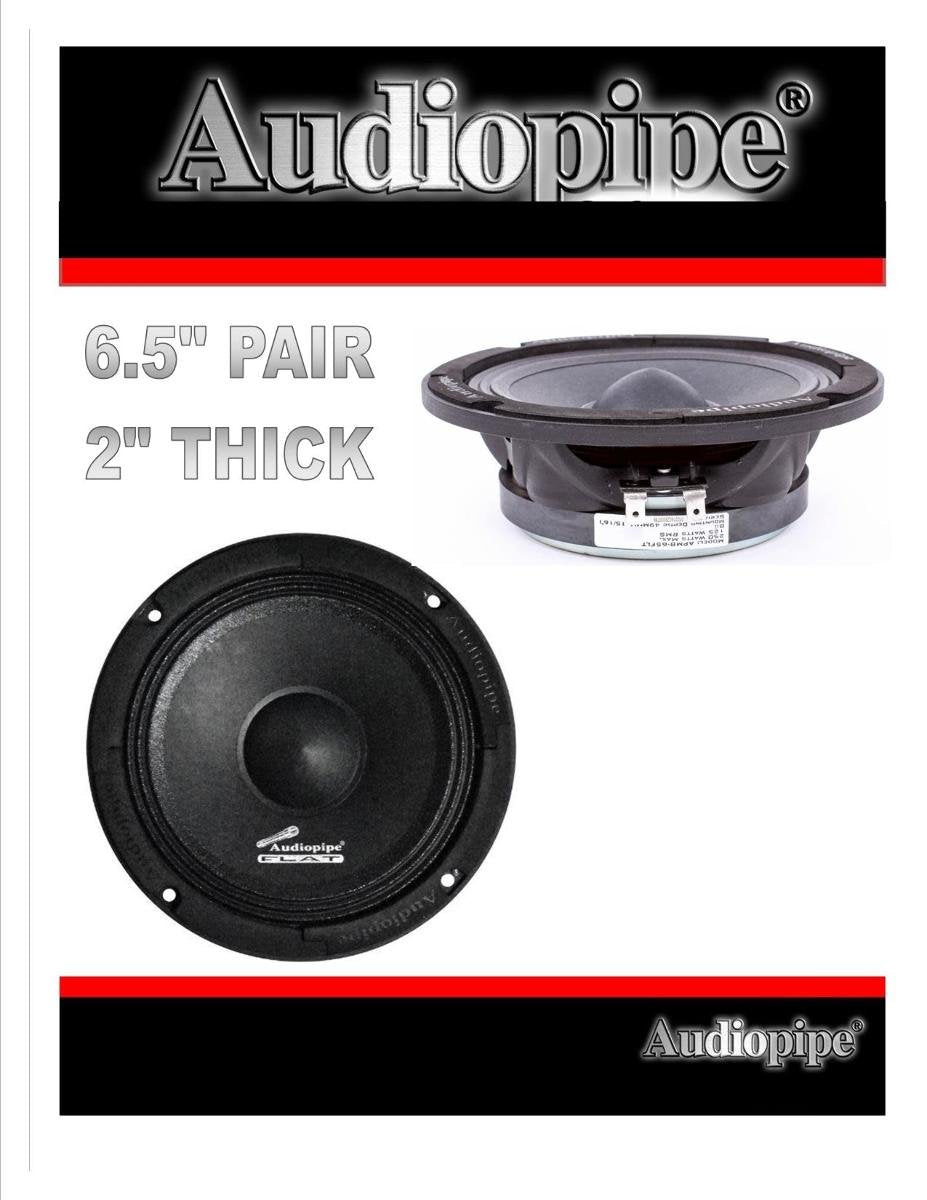 Audiopipe 8'' Flat Loud Speaker(Sold Each) 300W Max