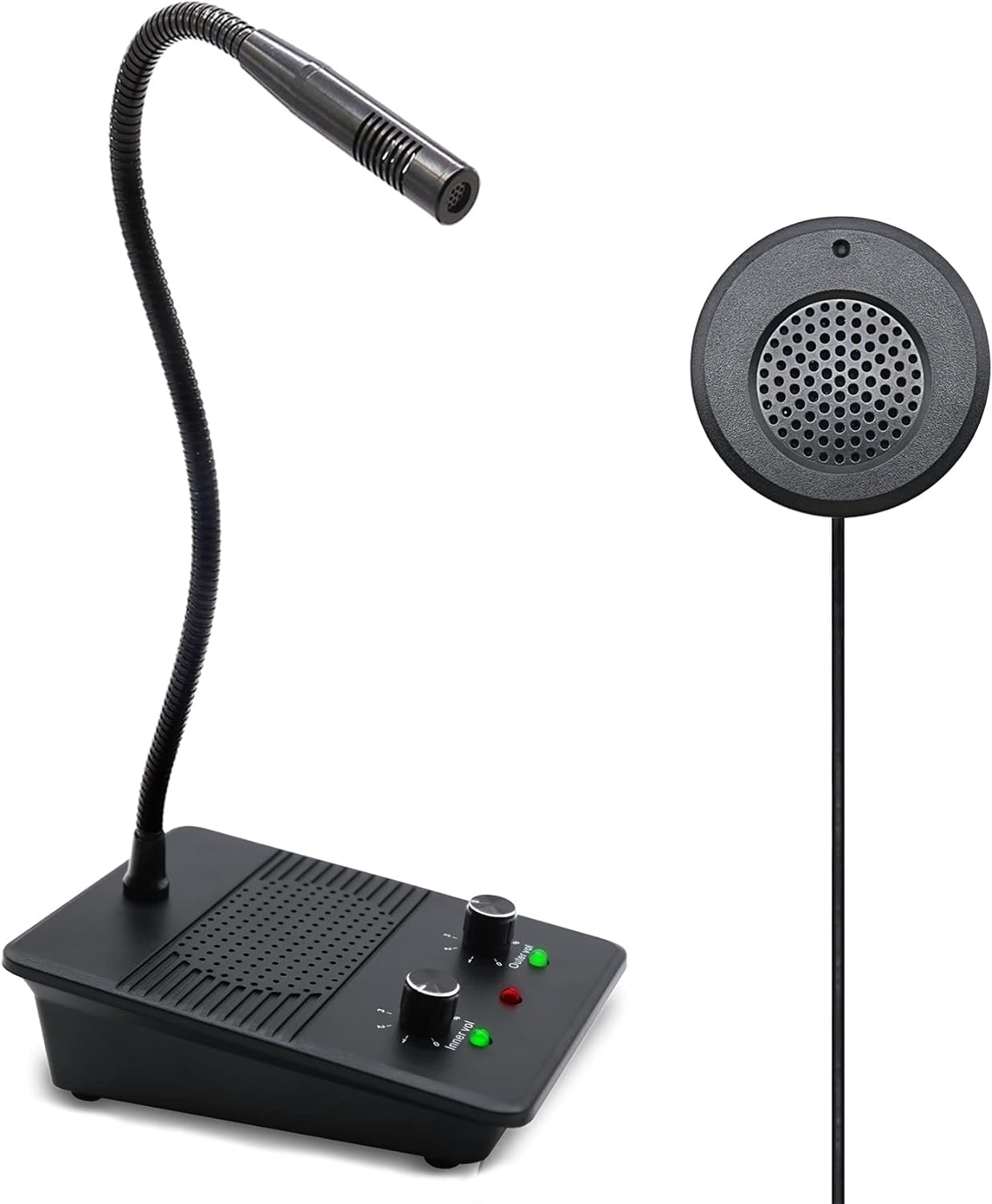 Chunhee Window Speaker Intercom System Anti Interference Dual Way Intercommunication Microphone And Speaker Bank Window Intercom