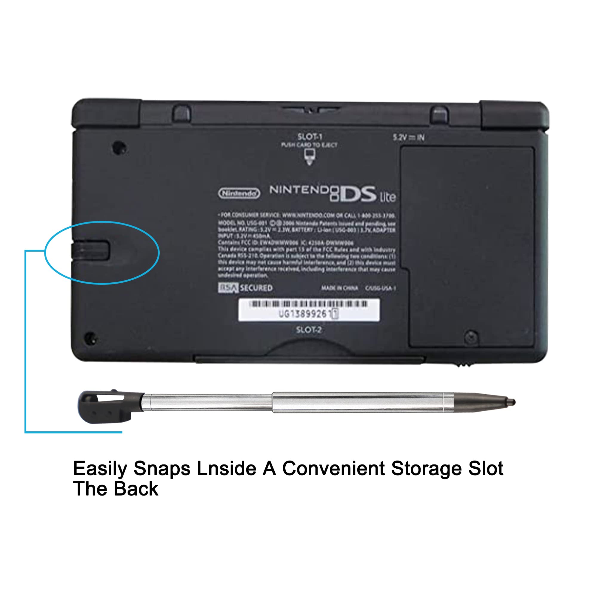 Ds Lite Stylus Pen, Metal Retractable Replacement Stylus Compatible With Nintendo Ds Lite, 4In1 Combo Touch Styli Pen Set Multi