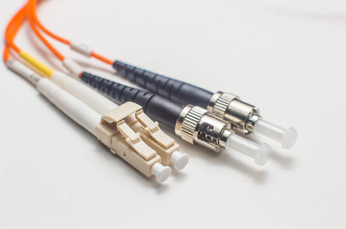 Fibercablesdirect - 125M Om1 Lc St Fiber Patch Cable  1G Plenum Duplex 625125 Lc To St Multimode Jumper 125 Meter (41010Ft)  Len