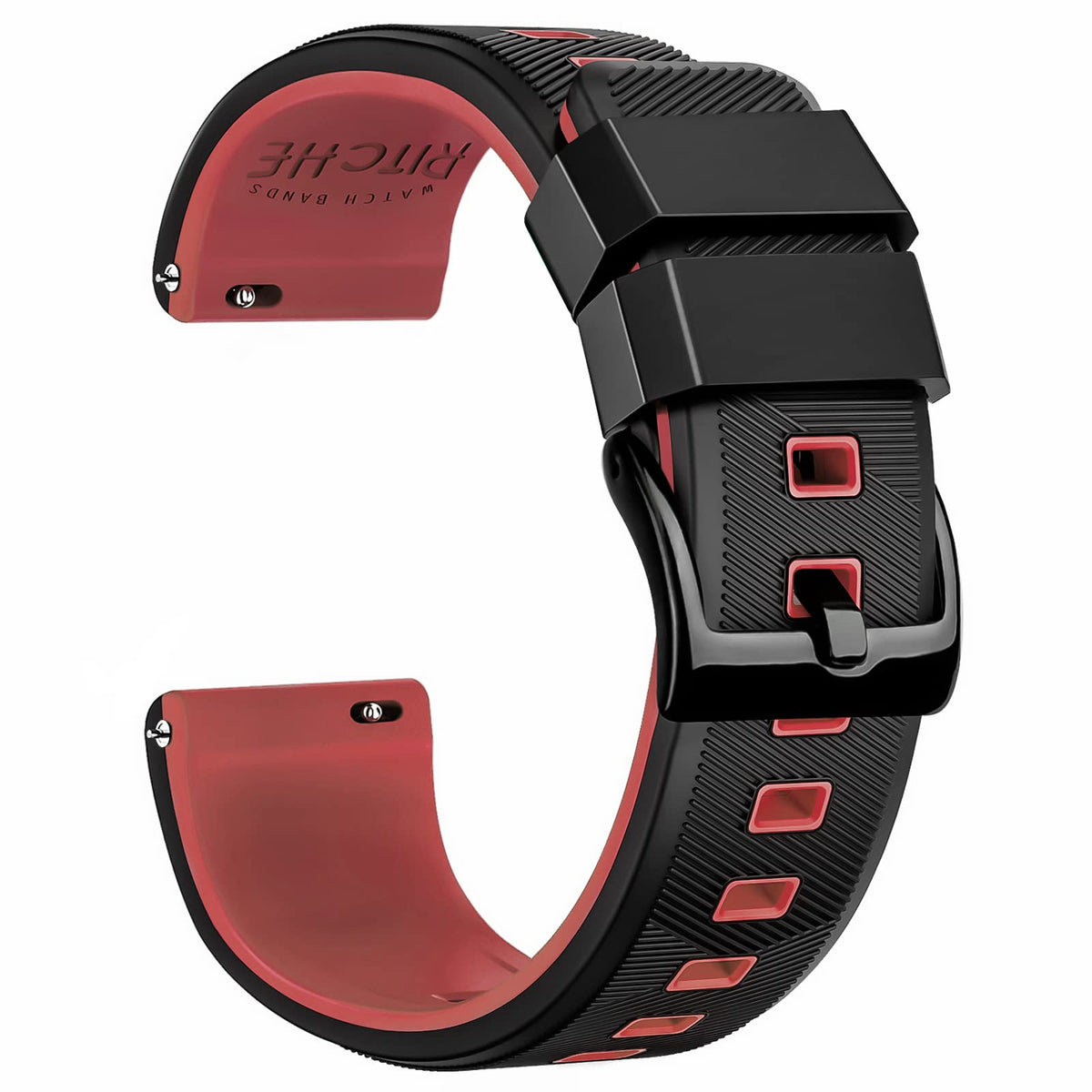 Ritche Christmas Stocking Stuffers 18Mm Silicone Watch Band Quick Release Rubber Watch Bands For Men Women, Valentine'S Day Gift