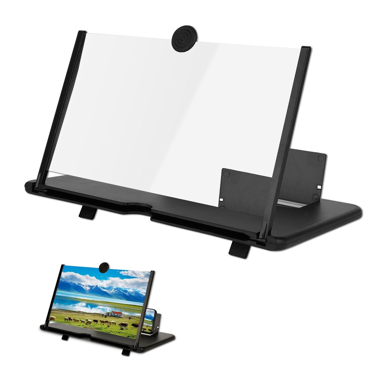 12 Screen Magnifier for Cell Phone, 3D HD Magnifier Projector Screen E ...