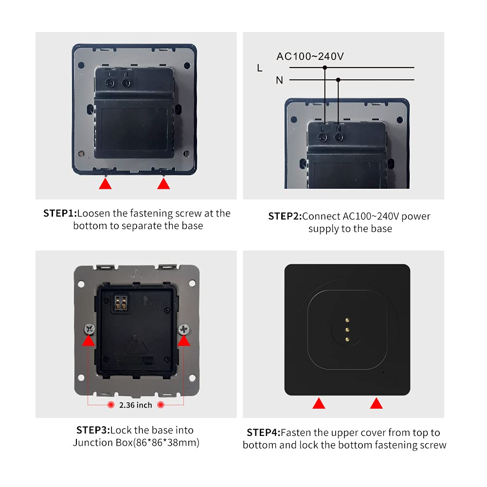 Emonita Magnetic Wall Mount With Charging Case For Ipad 10.9    10Th Gen (2022). Upgraded 18W Quick Charge, Strong Magnets, 360