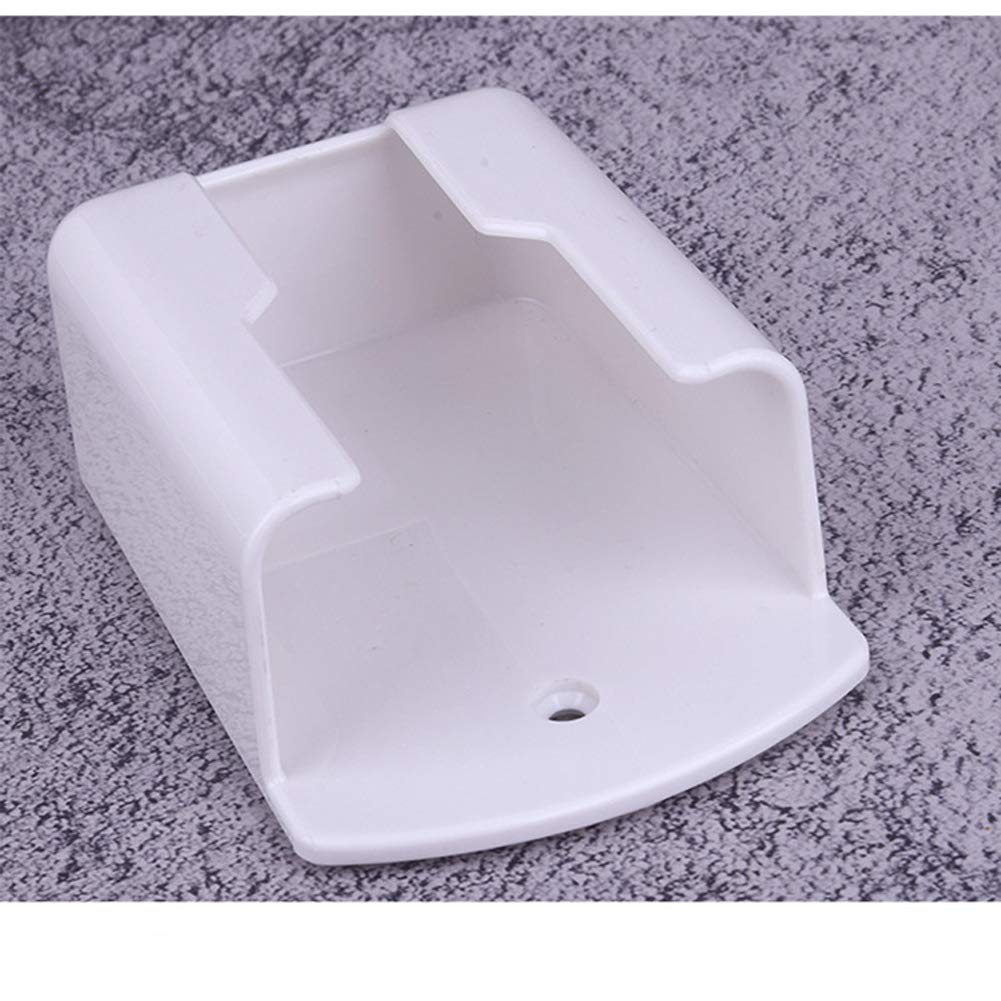 Xinally Pack Of 2 Fashion Remote Control Holders Self Adhesive Wall Mount Air Conditioner Media Storage Racks Organizers (White)