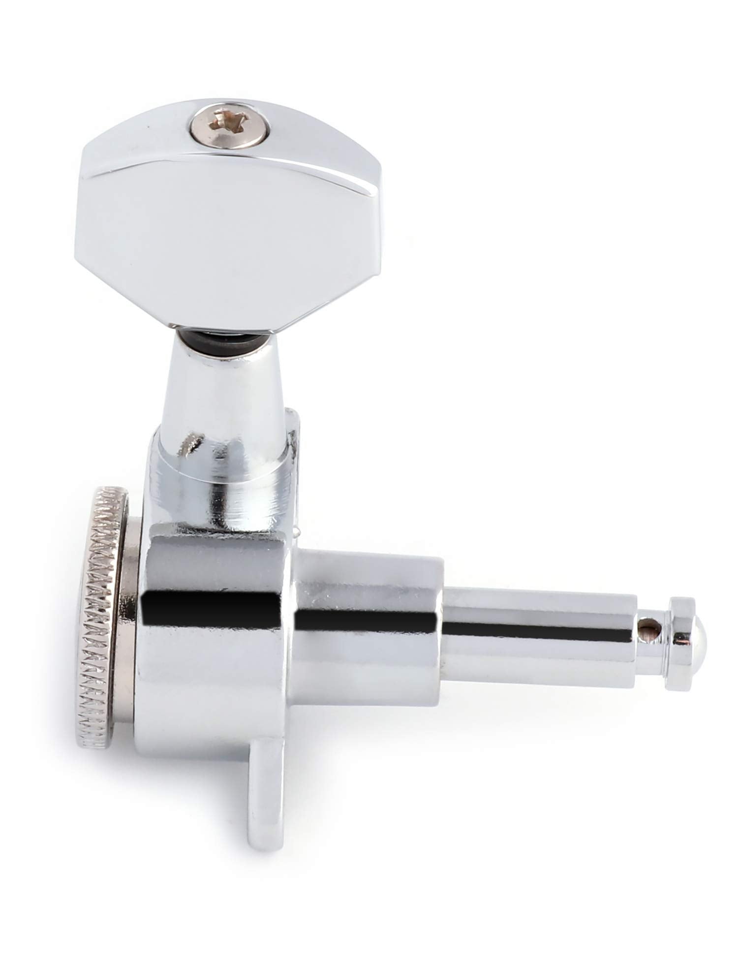 Metallor Locking Guitar String Tuning Pegs Tuning Keys Machines Heads Tuners 1:18 Gear Ration 3L 3R For Electric Guitar Or Acous