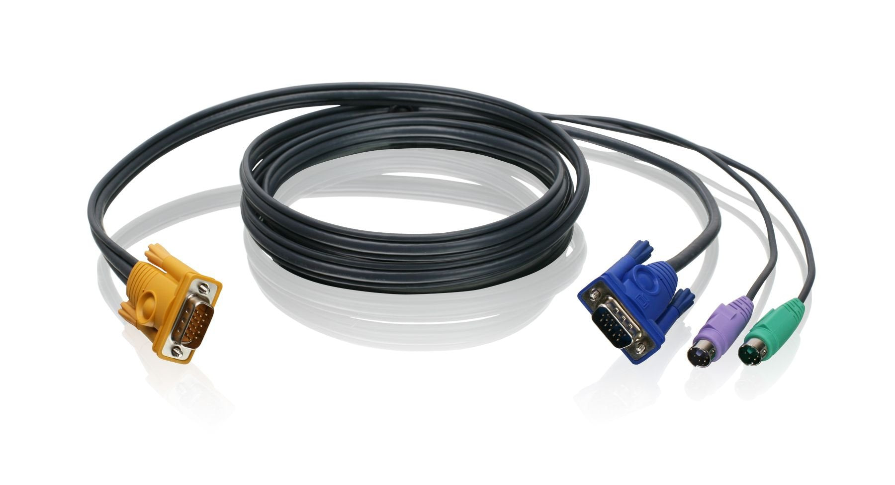 Bonded Kvm Cable, Ps/2, Vga, 10 Feet