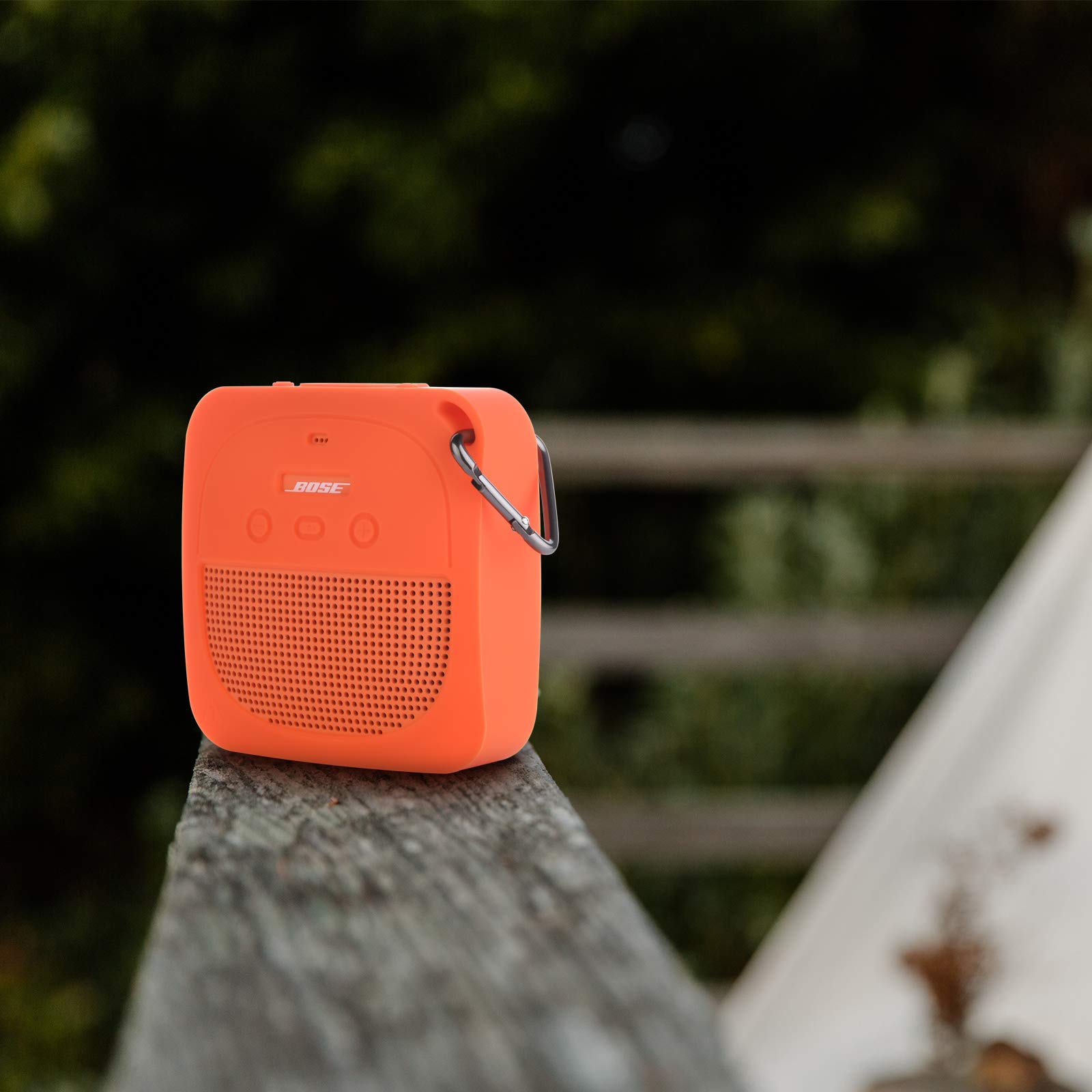 Txesign Silicone Case Compatible With Bose Soundlink Micro Speaker, Soft Travel Carrying Case Protective Cover With Metal Hook F