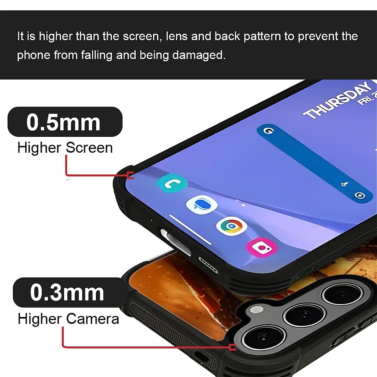 Carloca Compatible With Samsung Galaxy S24 Plus Case, Horse American Flag Cowboy Pattern For Girl Ultra Protection Shockproof So