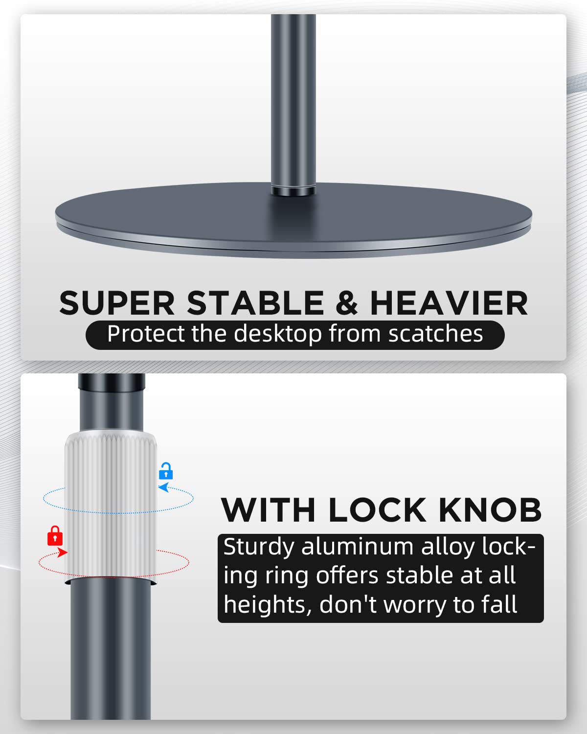 Nycetek Webcam Stand, Light Stand Tripod With 360� Rotatable Ballhead For Dslr Camera, Ring Light, Webcam, Desktop Tripod For Video Recording, Shooting, Game Streaming, Youtube