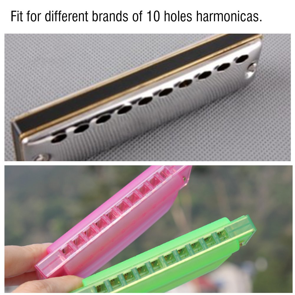 Harmonica Neck Holder,Harmonicas For Adults Harmonica Set, Adjustable Metal 10 Holes Harmonica Neck Holder Rack Support Accessor