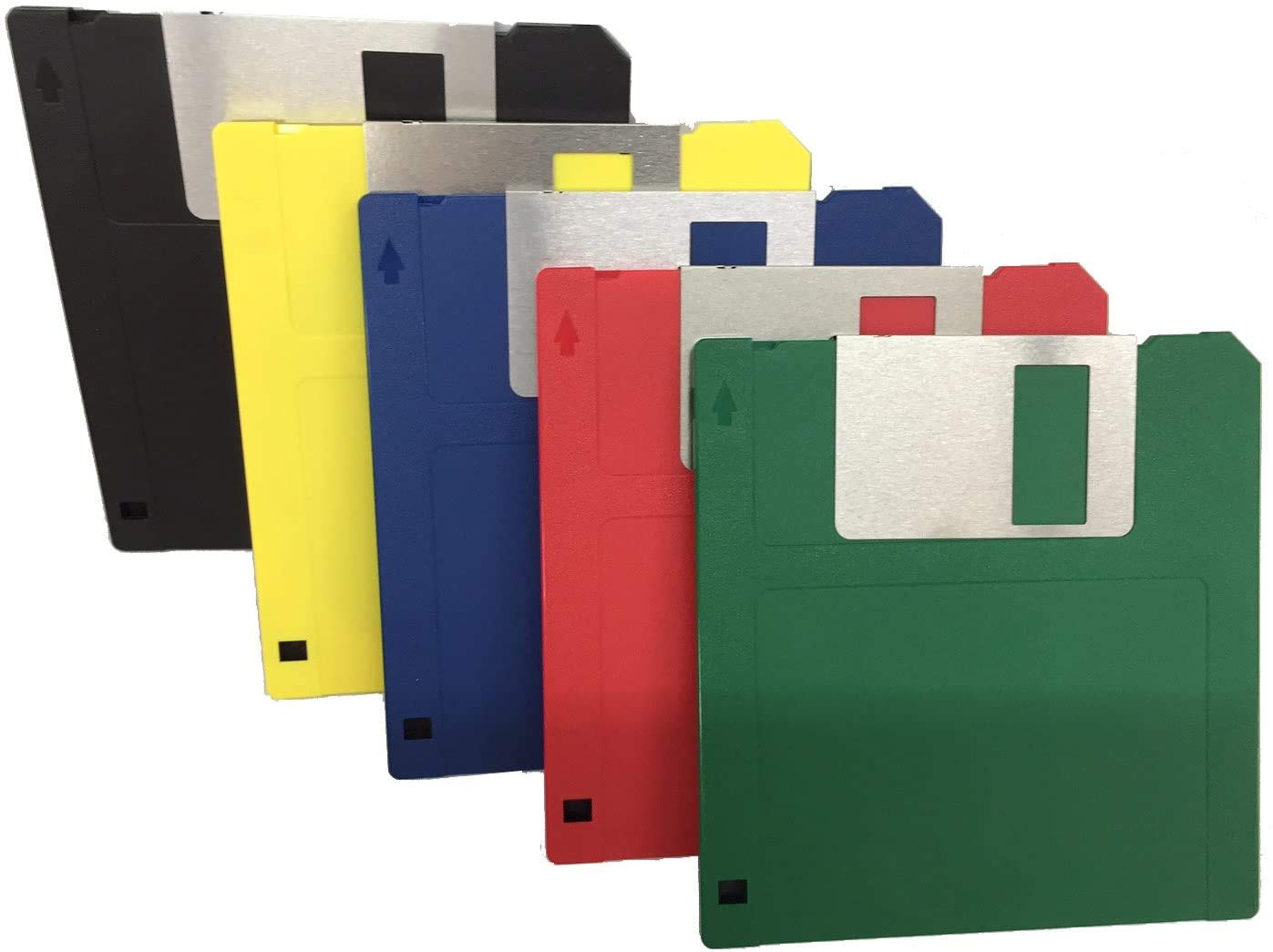 3.5'' Dd2 720Kb Unformatted Floopy Disks Diskettes (50 Bulk Pack, Assorted Rainbow Colors)
