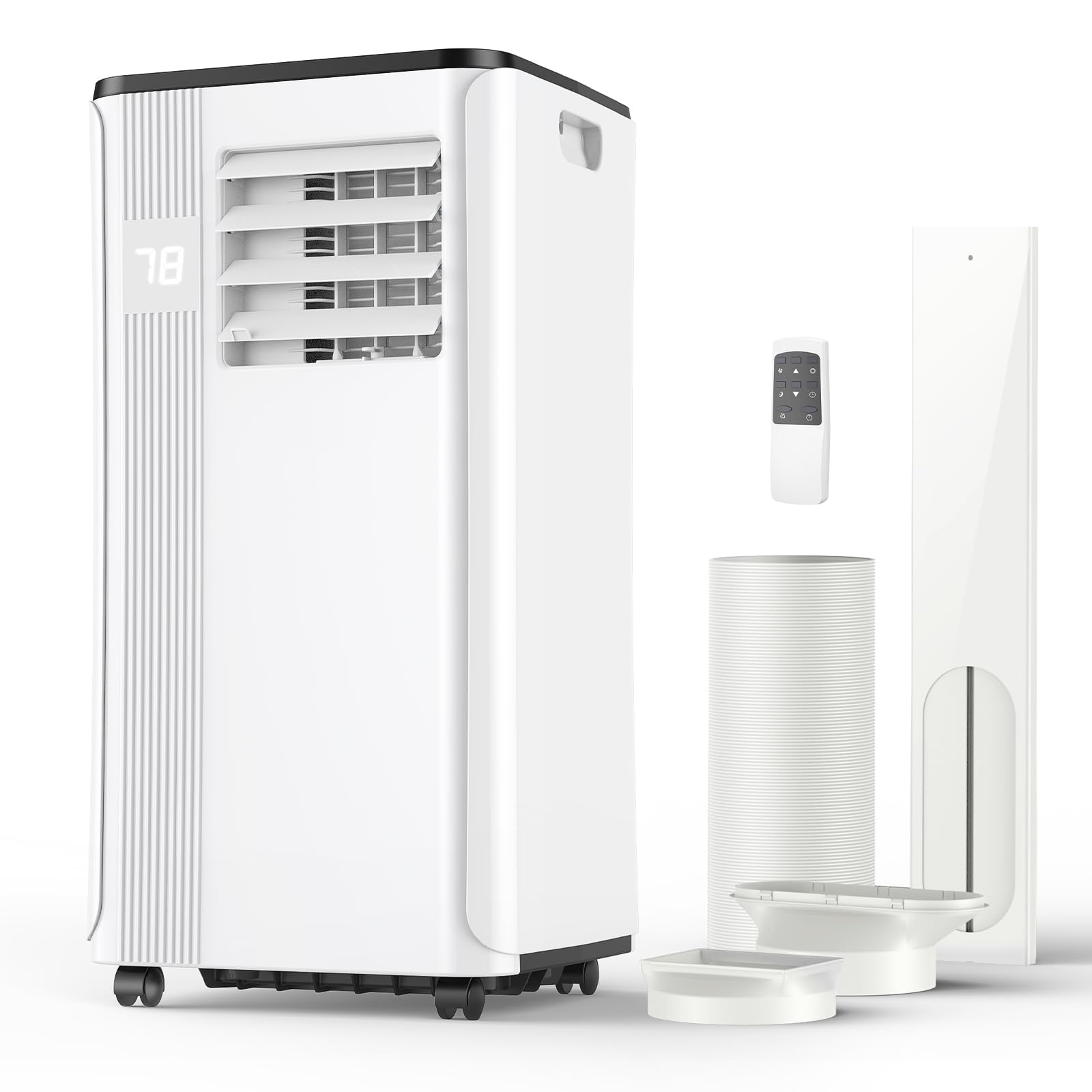 Portable Air Conditioners - 2025 Upgraded 10000 Btu Portable Ac For Room Up To 450 Sq. Ft, 3 In 1 Ac Unit With 24H Timer, Smart 