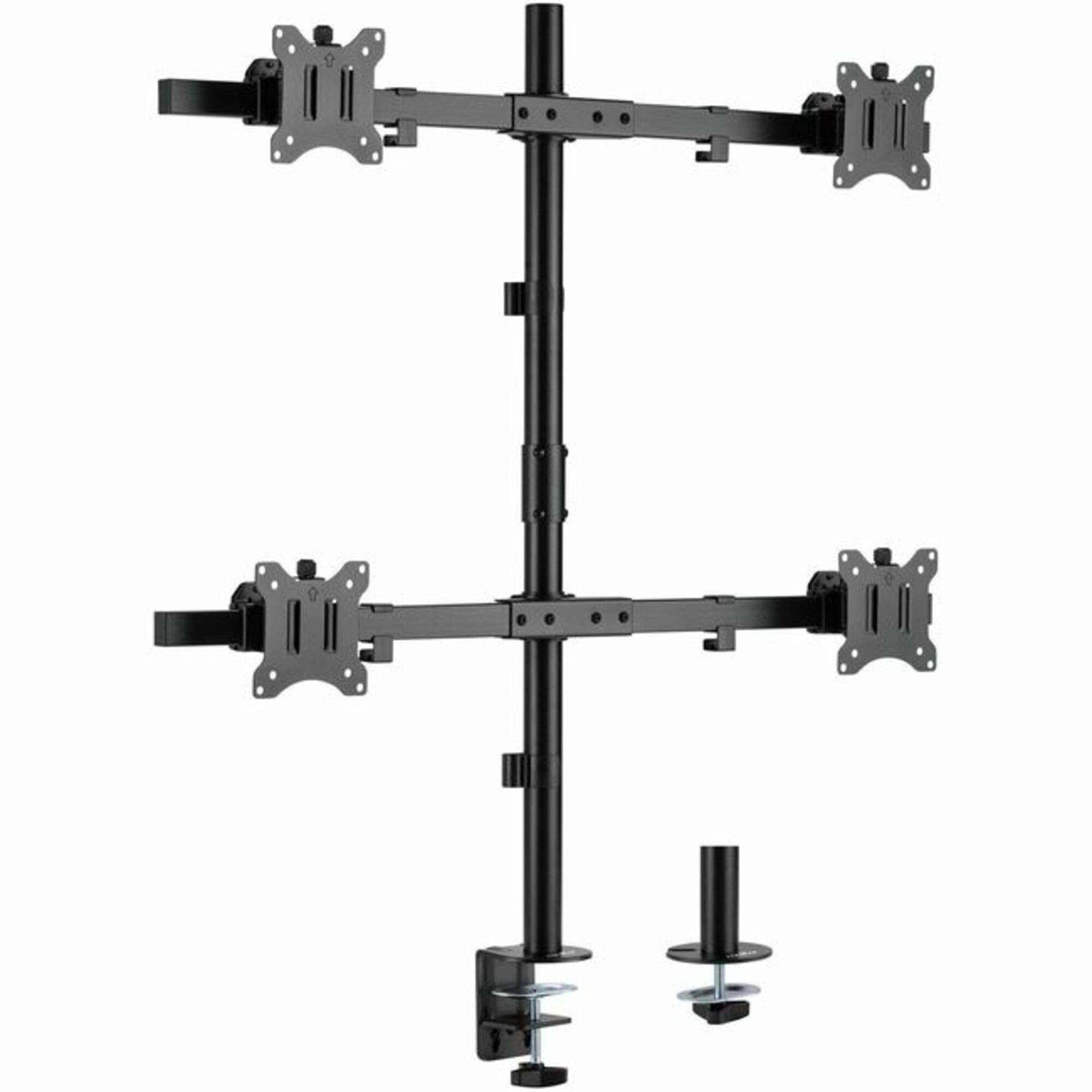 Ergoreach Ep5 Premium Quad Screen Monitor Arm Mount, C-Clamp & Grommet- Supports