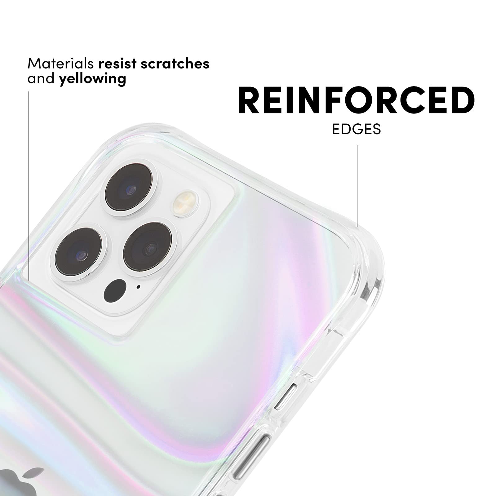 Case Mate   Soap Bubble   Case For Iphone 12 Mini (5G)   10 Ft Drop Protection   5.4 Inch  Iridescent Swirl