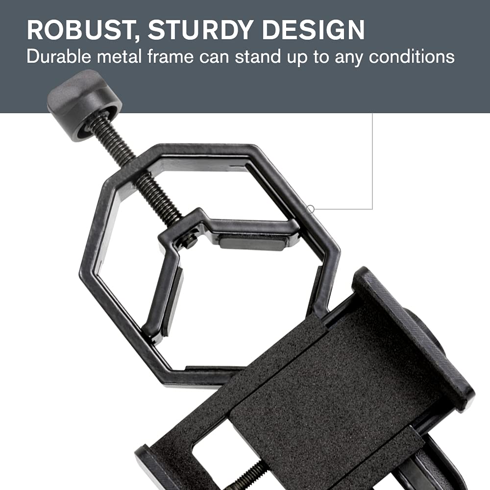 Celestron - Smartphone Photography Adapter For Telescope - Digiscoping Smartphone Adapter - Capture Photos And Video Through You