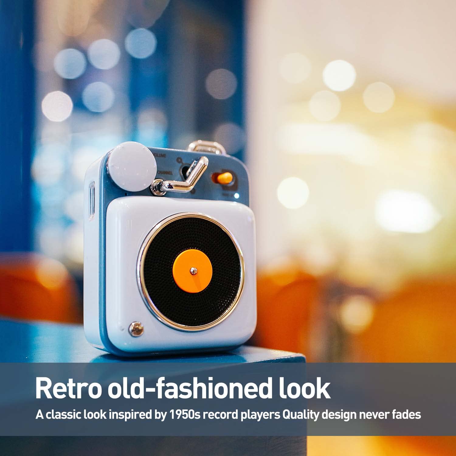 Muzen Mini Bluetooth Speaker, Button Portable Metal Small Cute Wireless Speaker, Rechargeable Hifi Loud Volume Audio Speaker Wit