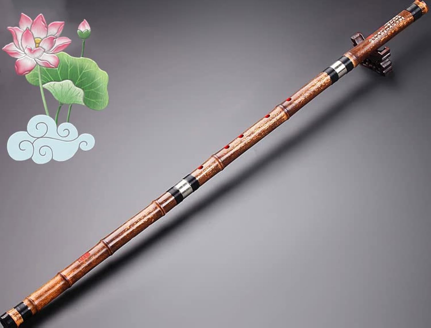 Landtom Performers Level/Professional Purple Bamboo Xiao Flute  (RightHanded (8 Hole F)