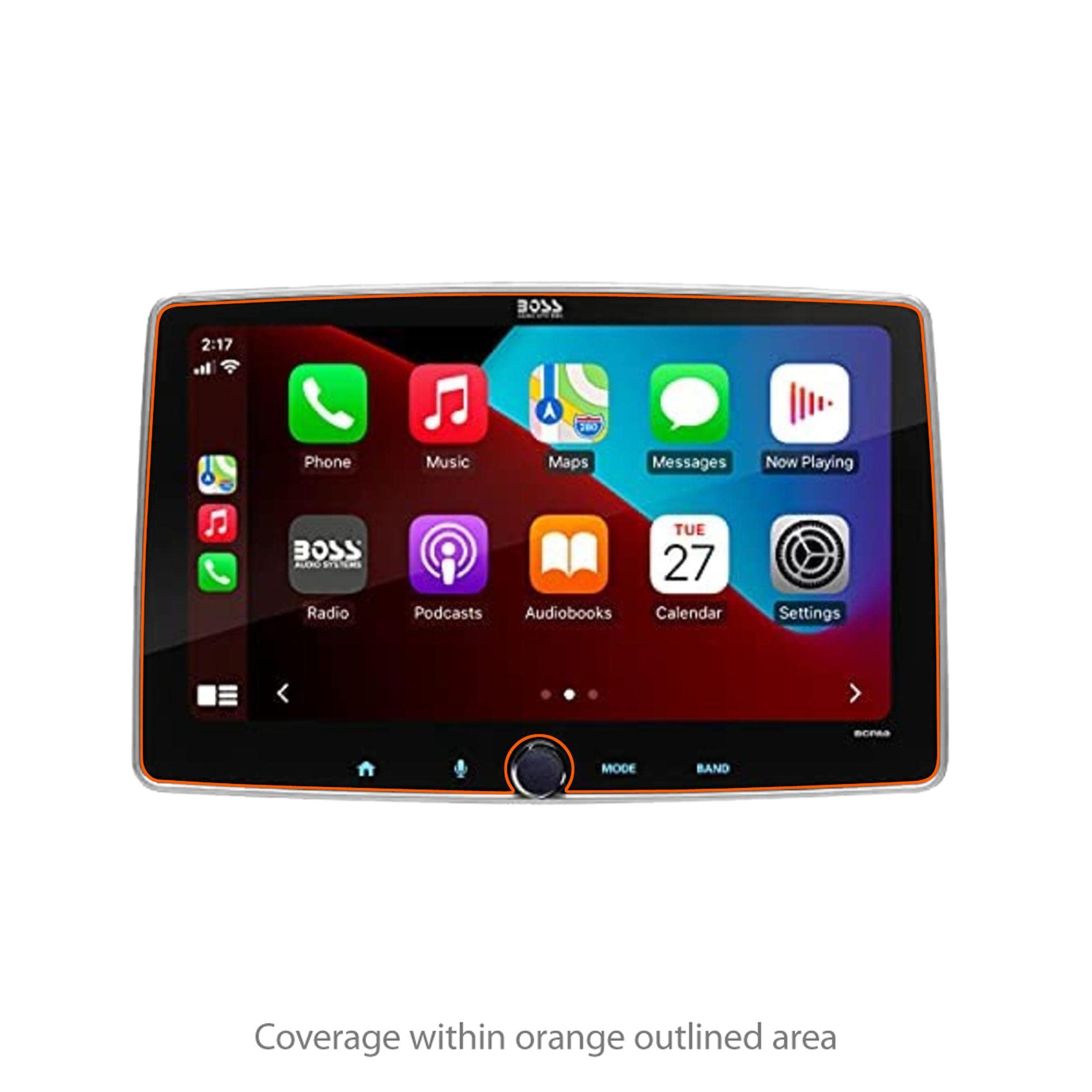 Boxwave Screen Protector For Boss Audio Bcpa9 (Screen Protector Cleartouch Crystal (2 Pack), Hd Film Skin   Shields From Scratch