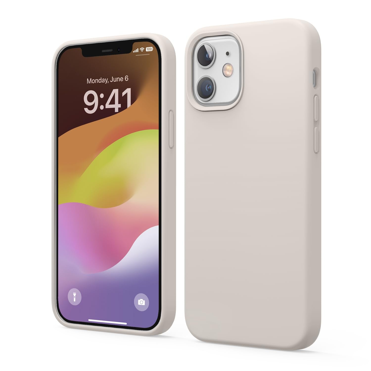 elago Compatible with iPhone 12 and iPhone 12 Pro Case, Liquid Silicone, Full Body Protective Cover, Shockproof, Slim, Anti-Scra