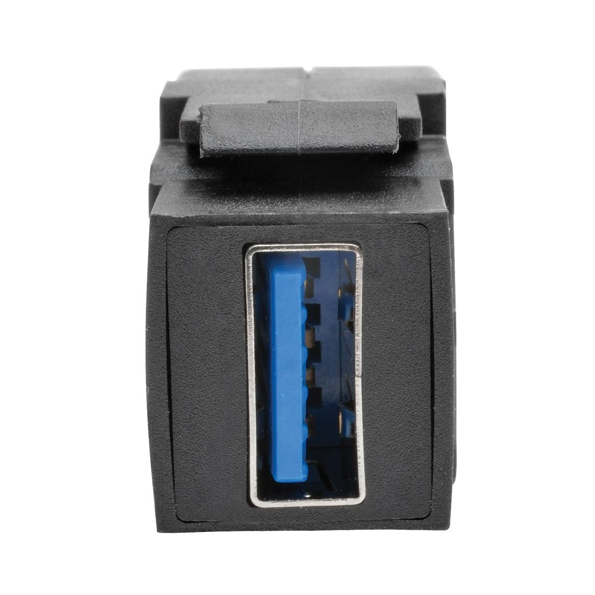 Tripp Lite Usb 3.0 Keystone/Panel Mount Coupler Cable (F/F), Angled Connector, All In One, Black, 1 Ft. (U325 001 Kpa Bk)