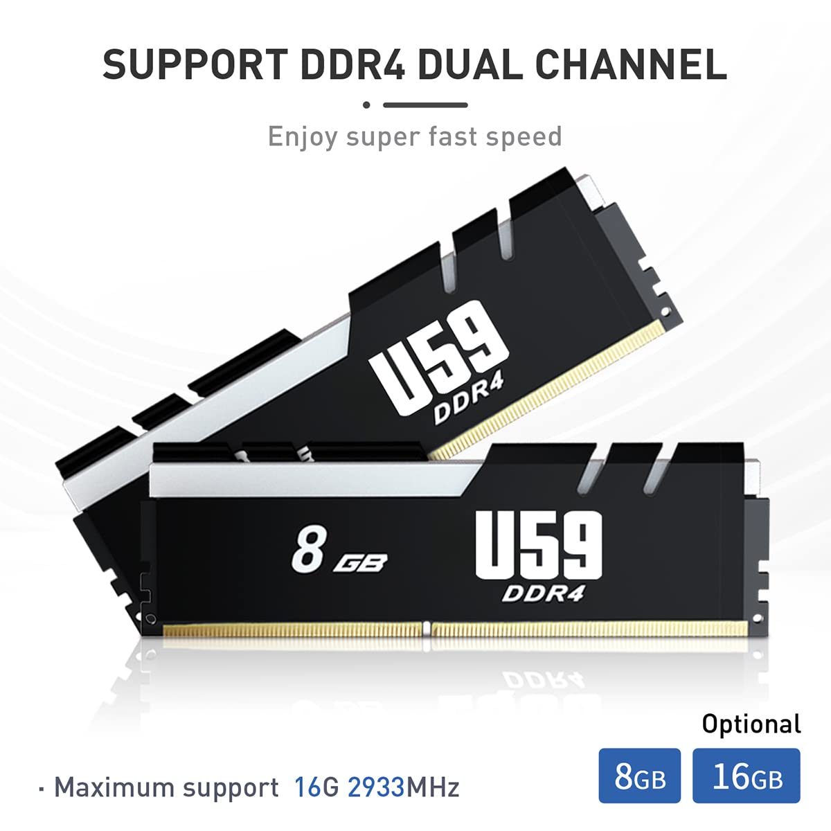 Beelink U59 Pro Mini Pc, 11Th Gen Intel Celeron N5105 (4C/4T, Up To 2.9Ghz), 16Gb Ram Ddr4 500Gb Ssd, Mini Desktop Computer Supp