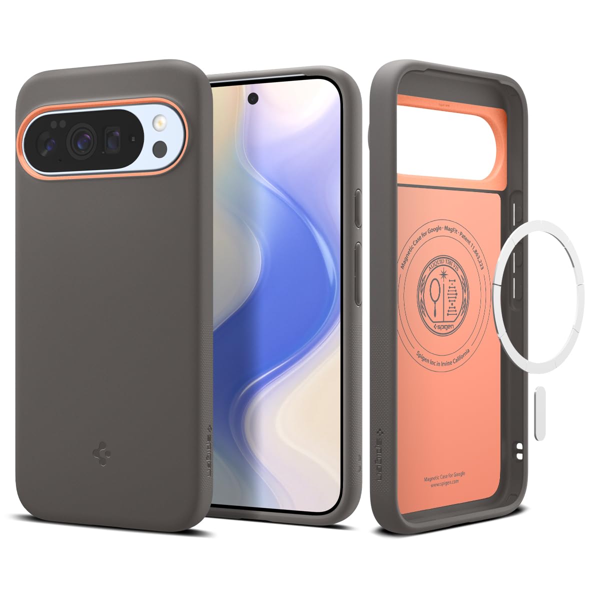 Spigen for Pixel 10/10 Pro Case, Nano Pop MagFit (2025) [Designed for Pixelsnap, Compatible with MagSafe Accessories] - Papaya G