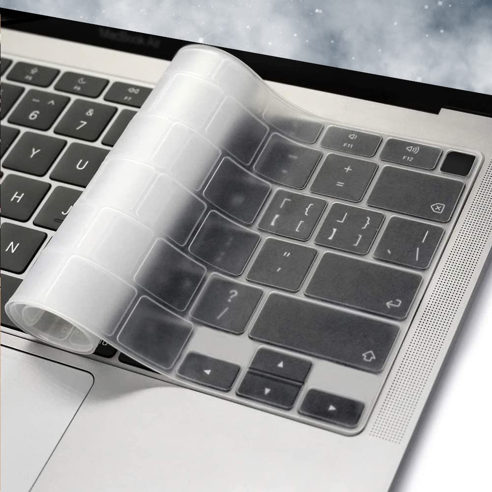 Silicone Keyboard Cover Skin For 2020 Released Macbook Air 13 Inch A2337 M1 Chip Touch Id & Macbook Air 13'' Model A2179 Us Vers
