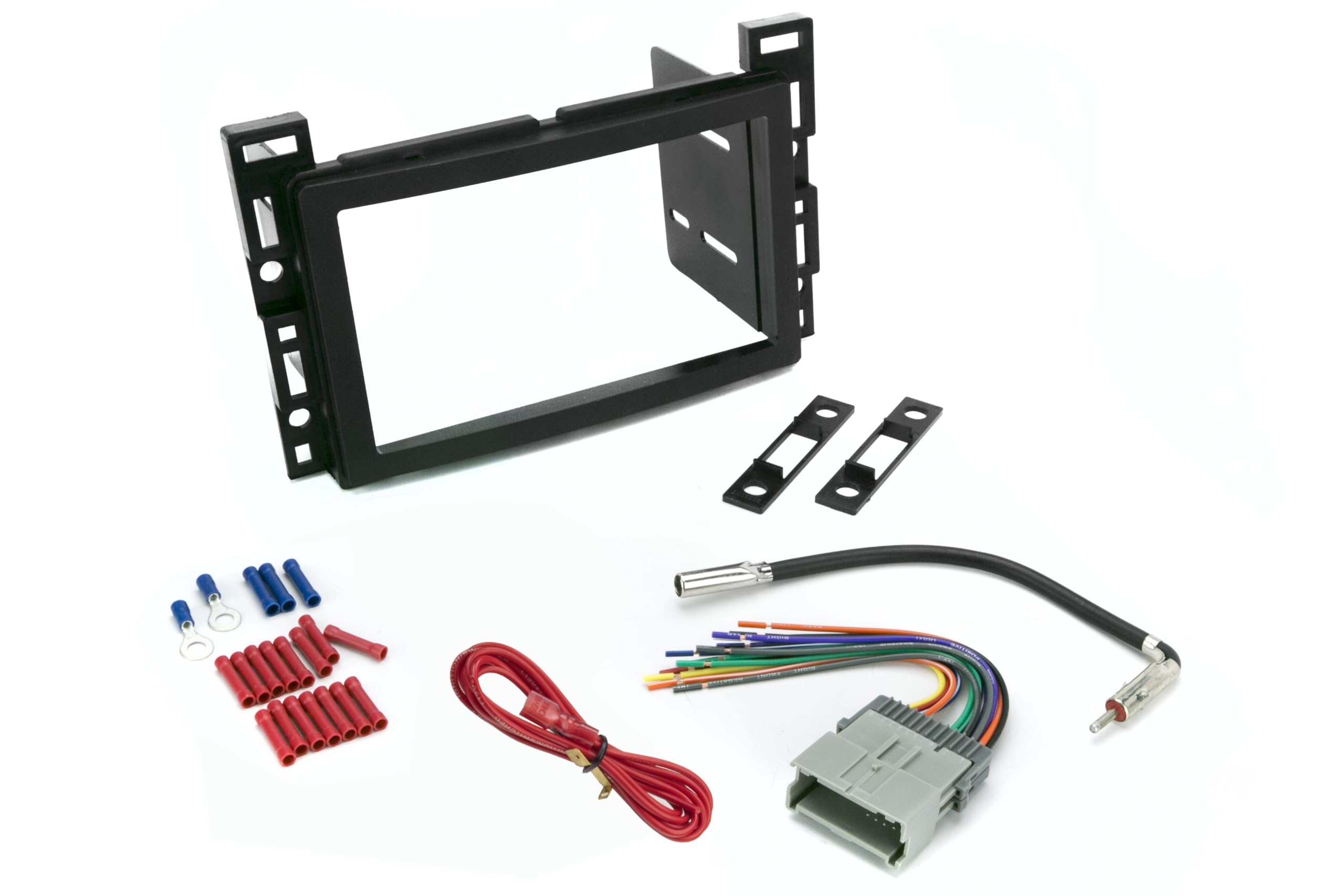 Scosche ICGM11BN Double DIN Complete Basic Installation Kit for Select Non Amplified 2004 09 Chevrolet and Pontiac Vehicles   GM Stereo Install Kit   See Fit Guide in Images to Verify Your Vehicle