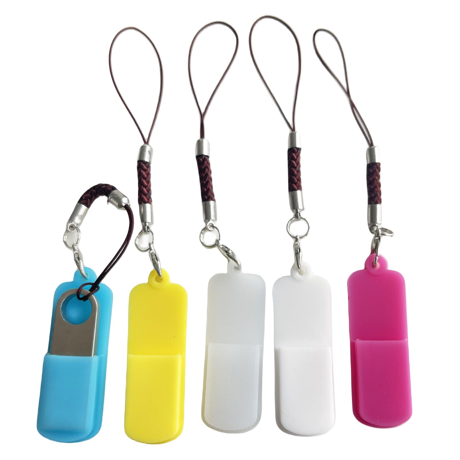 RIVEENY 5 PCS Silicone USB Storage Case USB Flash Drive Silicone Cover for USB Flash Drive Silicone Case for USB Flash Drive