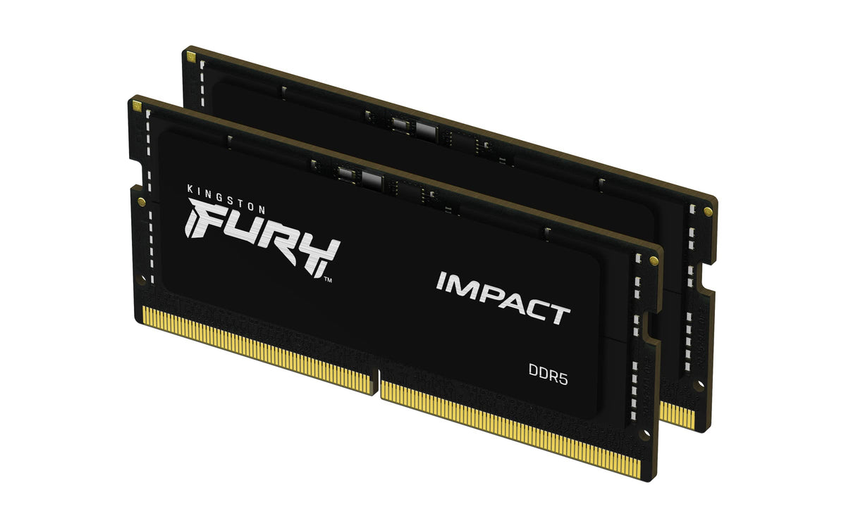 Kingston Technology Fury Impact 64Gb (2X32Gb) 5600Mt/S Ddr5 Cl40 Laptop Memory Kit Of 2 | Lower Power Comsumption | Intel Xmp 3.