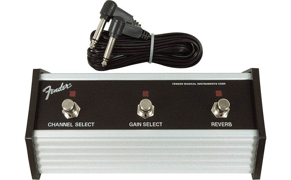 Fender 3 Button Footswitch: Channel/Gain/Reverb With 1/4 Inch Jack
