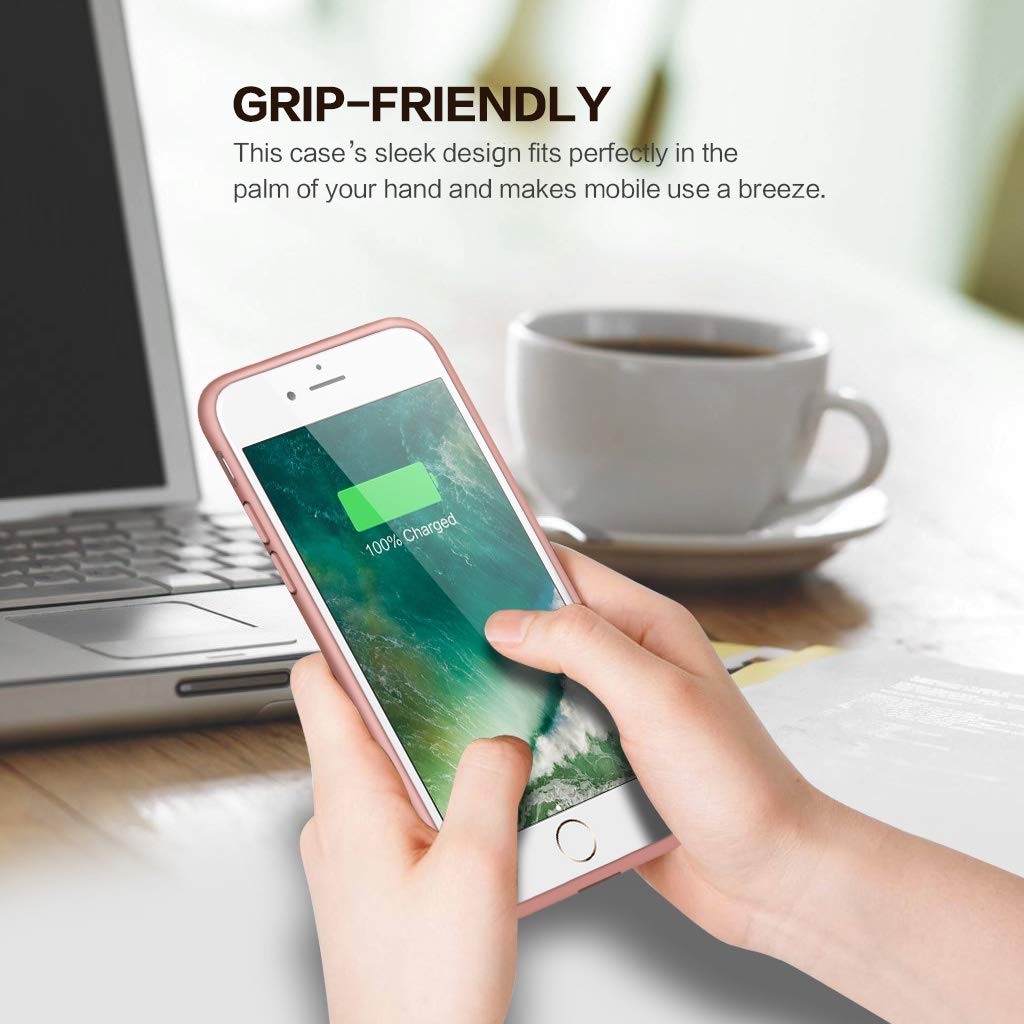 Battery Case For Iphone 6S/6/8/7/Se(2020/2022),Upgraded 6000Mah Ultra Slim Rechargeable Charging Case External Battery Pack Char