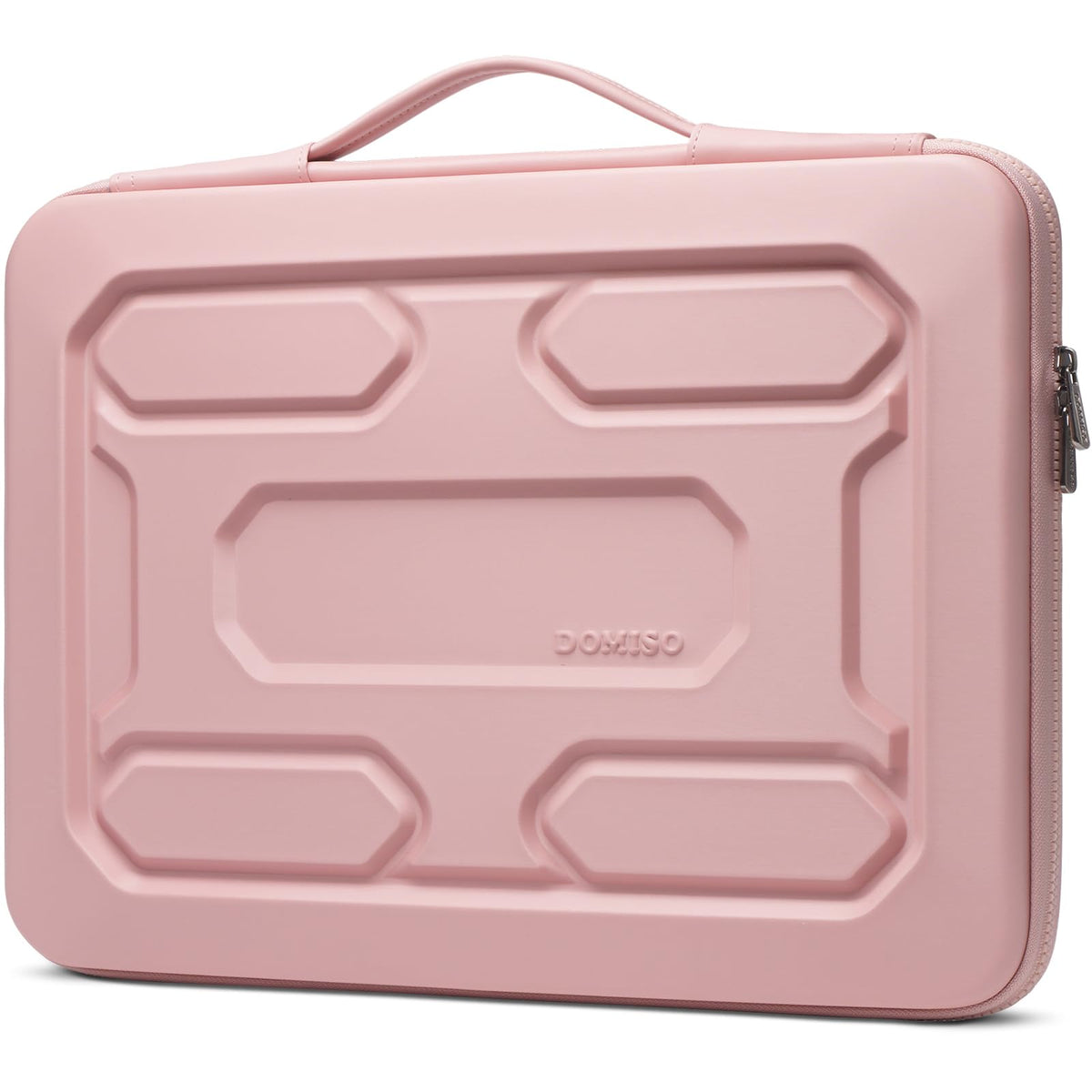 DOMISO 17 inch Laptop Sleeve with Handle Shockproof Waterproof EVA Protective Case for 17.3' ZBook Fury 17.3 G8/MSI GS73VR Stealth Pro/HP Envy 17/LG Gram 17'/ROG Strix GL702VS, Pink