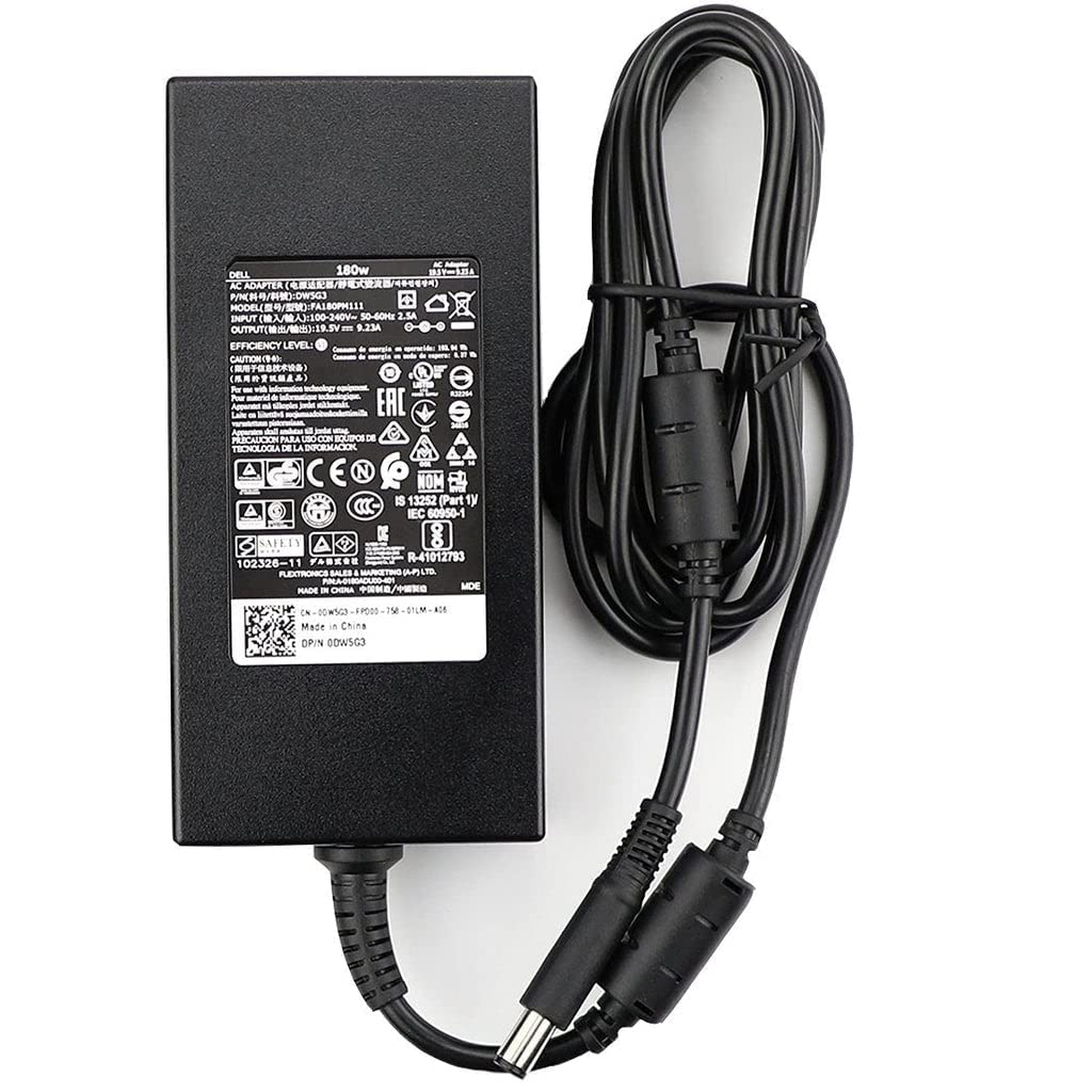 New Genuine 180W 19.5V 9.23A 74X5J JVF3V DA180PM111 Adapter for Dell Alienware 15 R1 R2; Inspiron One 23xx (2350 2320); Precision 15 7000 (7510) 17 7000 (7710); OptiPlex 3011 AIO; M4600 M4700 M4800