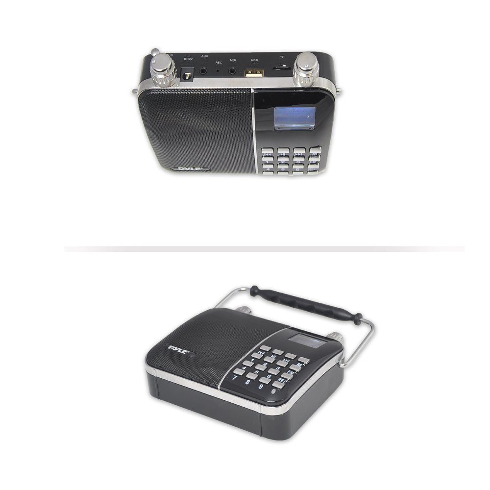 Portable Radio Pa Speaker System   Waist Band Portable Karaoke Machine With Headset Microphone, Rechargeable Battery, Usb/Sd Car