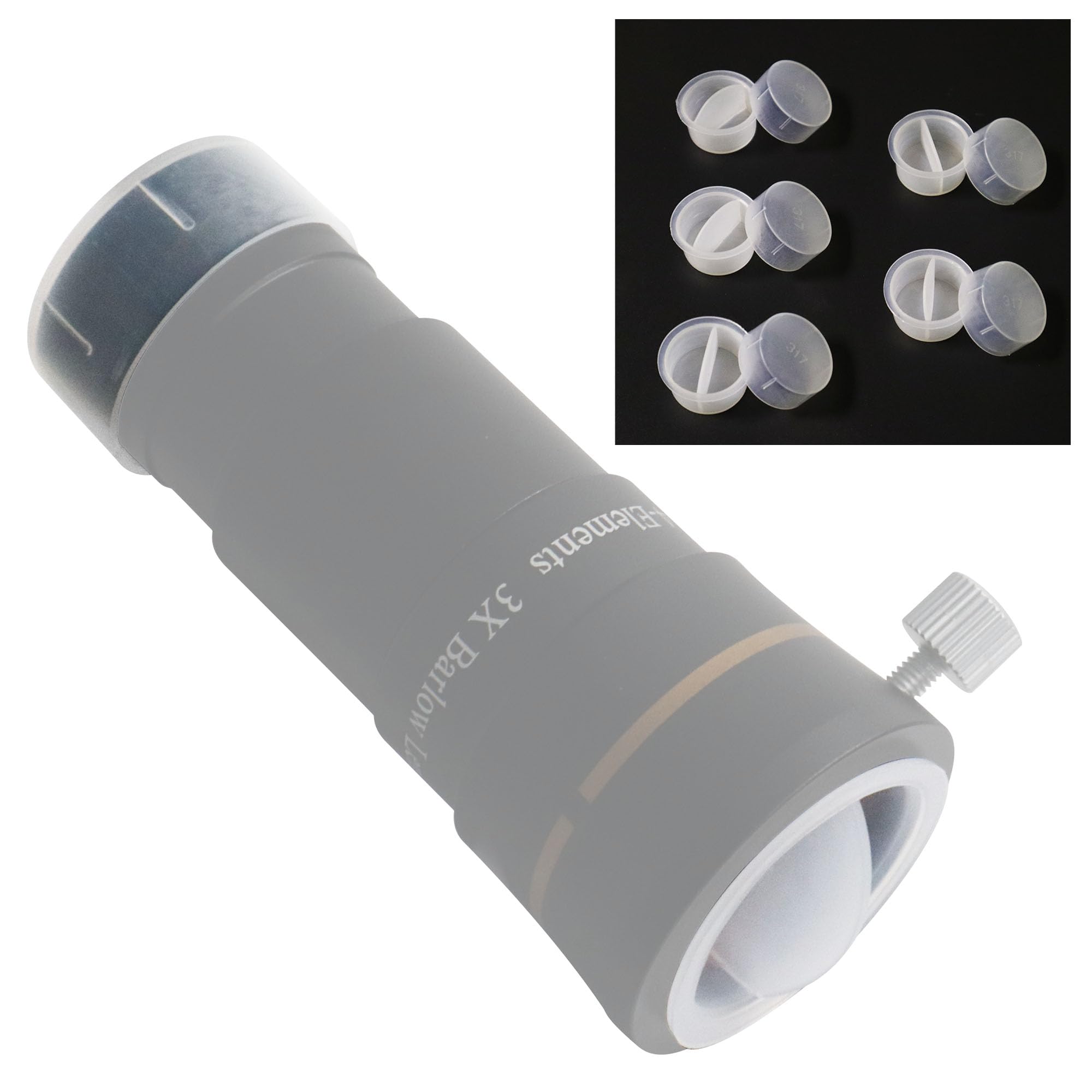 Astromania Dust Caps Set For 1.25'' Telescope Eyepieces Or Other Accessories   5 Dust Caps And 5 Dust Plugs