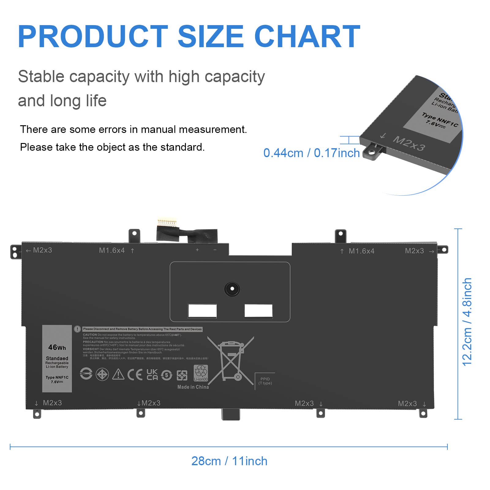 Fancy Buying NNF1C Li-polymer Laptop Battery for Dell XPS 13 9365 2-in-1