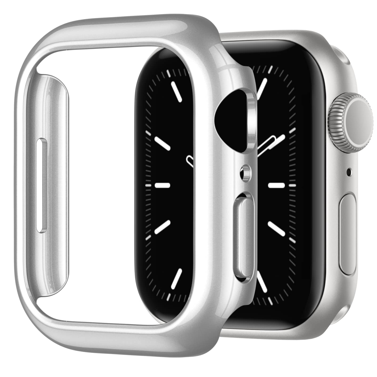 Recoppa Compatible for Apple Watch Case 45mm Series 7 8 9, Shockproof Ultra-Thin Hard PC Bumper Case All-Around Edge Protective 