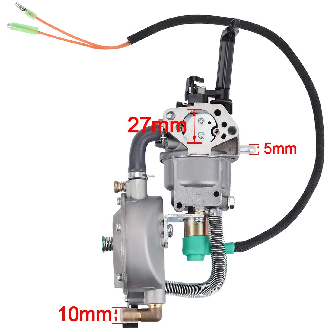 Hipa Gx390 188F Generator Dual Fuel Carburetor Lpg Cng Conversion Kit 4.5 5.5Kw Manual Choke