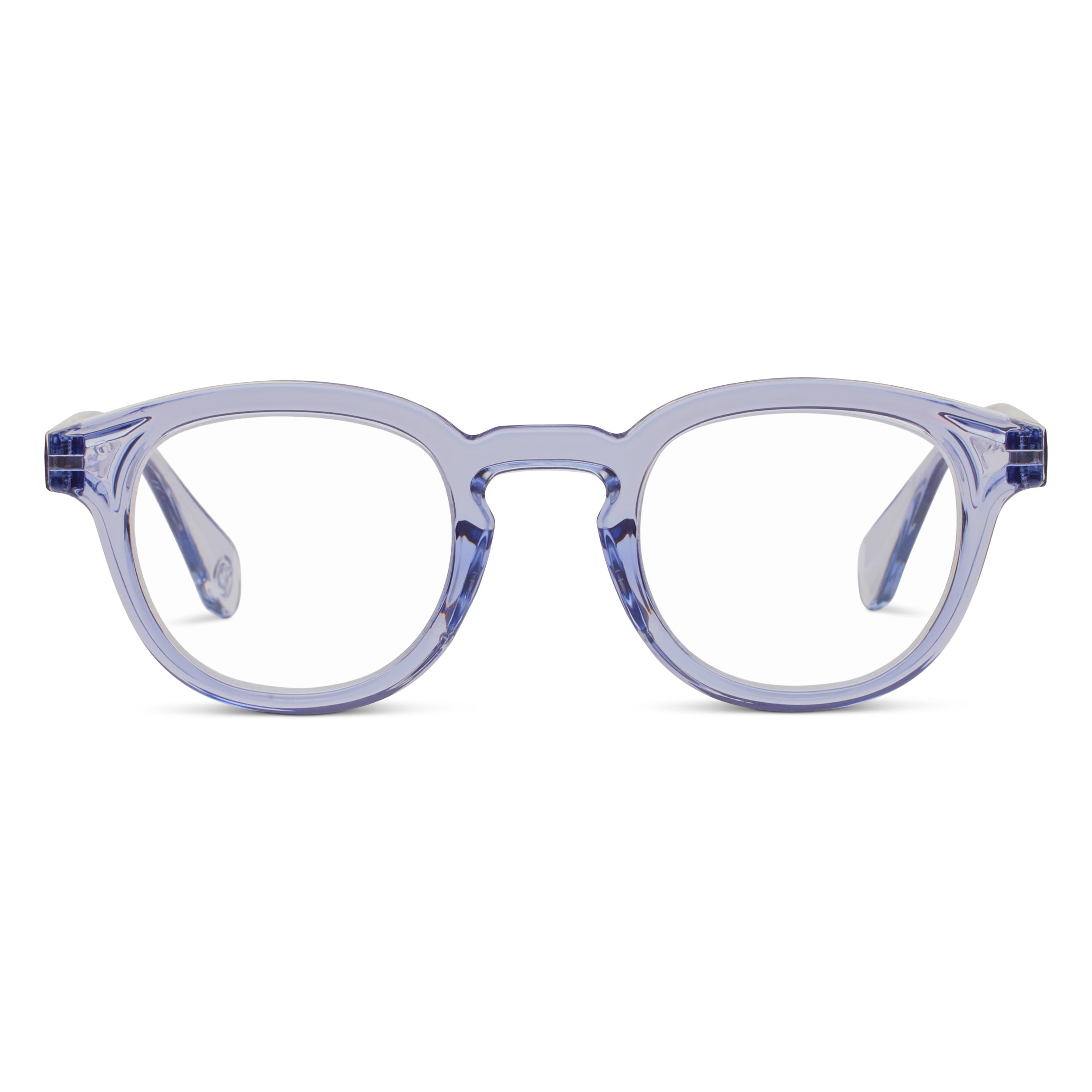 Peepers by PeeperSpecs Mens Asher Round Blue Light Blocking Glasses, 3.25