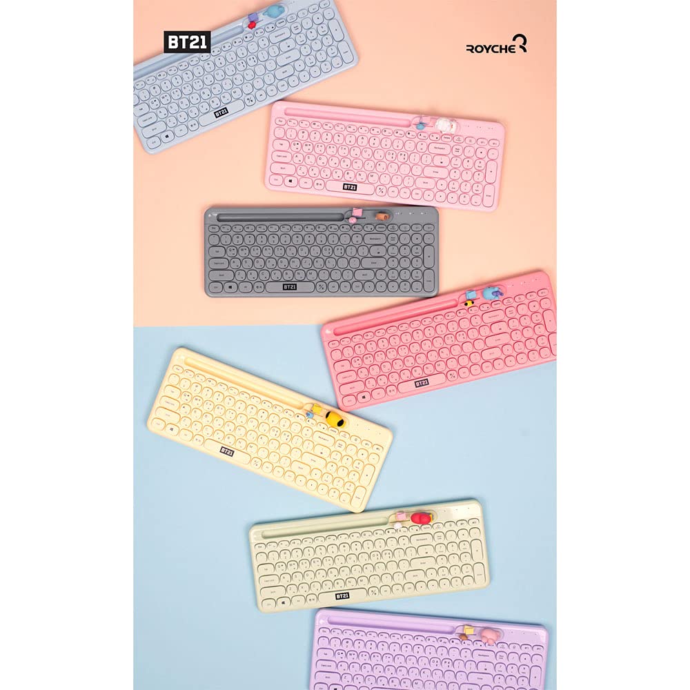 Bangtan Bt21 Baby Multi Pairing Wireless Keyboard My Little Buddy (Tata)