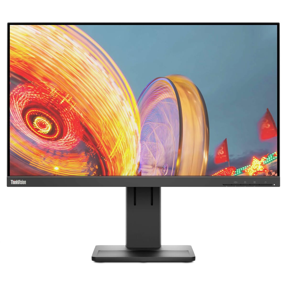 Lenovo Thinkvision E24Q-20 23.8 Wqhd Wled Lcd Monitor - 16:9 - Raven Black