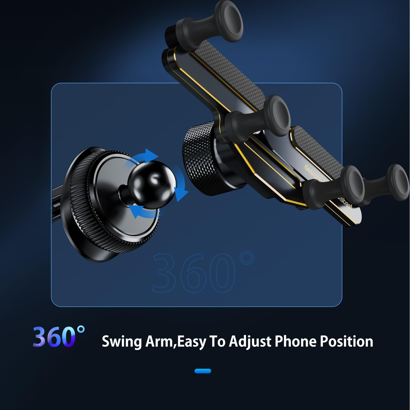 Oatsbasf Car Phone Holder Mount 2023 Upgrade Gravity Car Phone Mount, Hands Free Phone Holder, Gravity Air Vent Car Mount, Suita