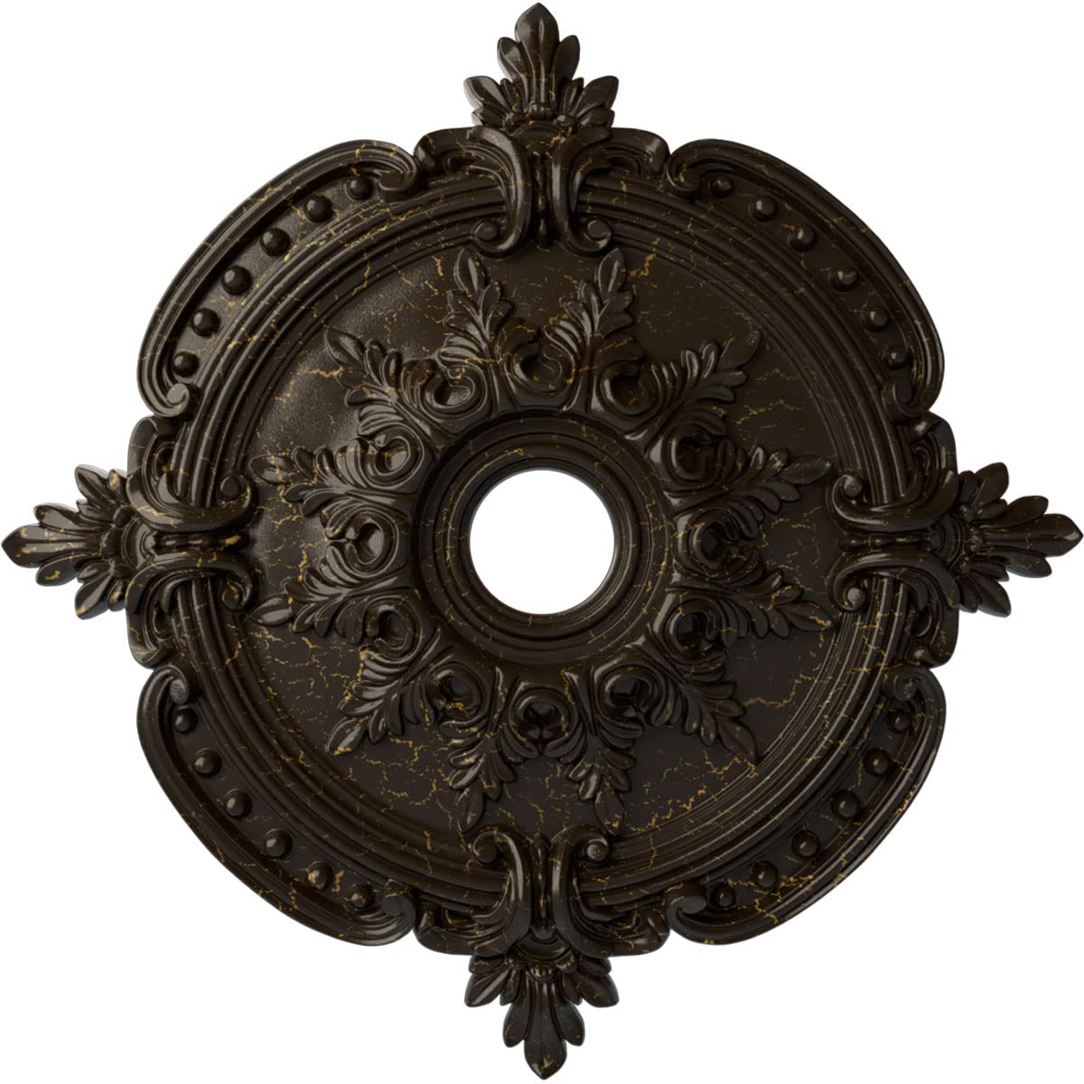 Ekena Millwork CM28BESHC - 28 3/8OD x 3 3/4ID x 1 5/8P Benson Classic Ceiling Medallion (Fits Canopies up to 6 1/2) - Ceiling Me