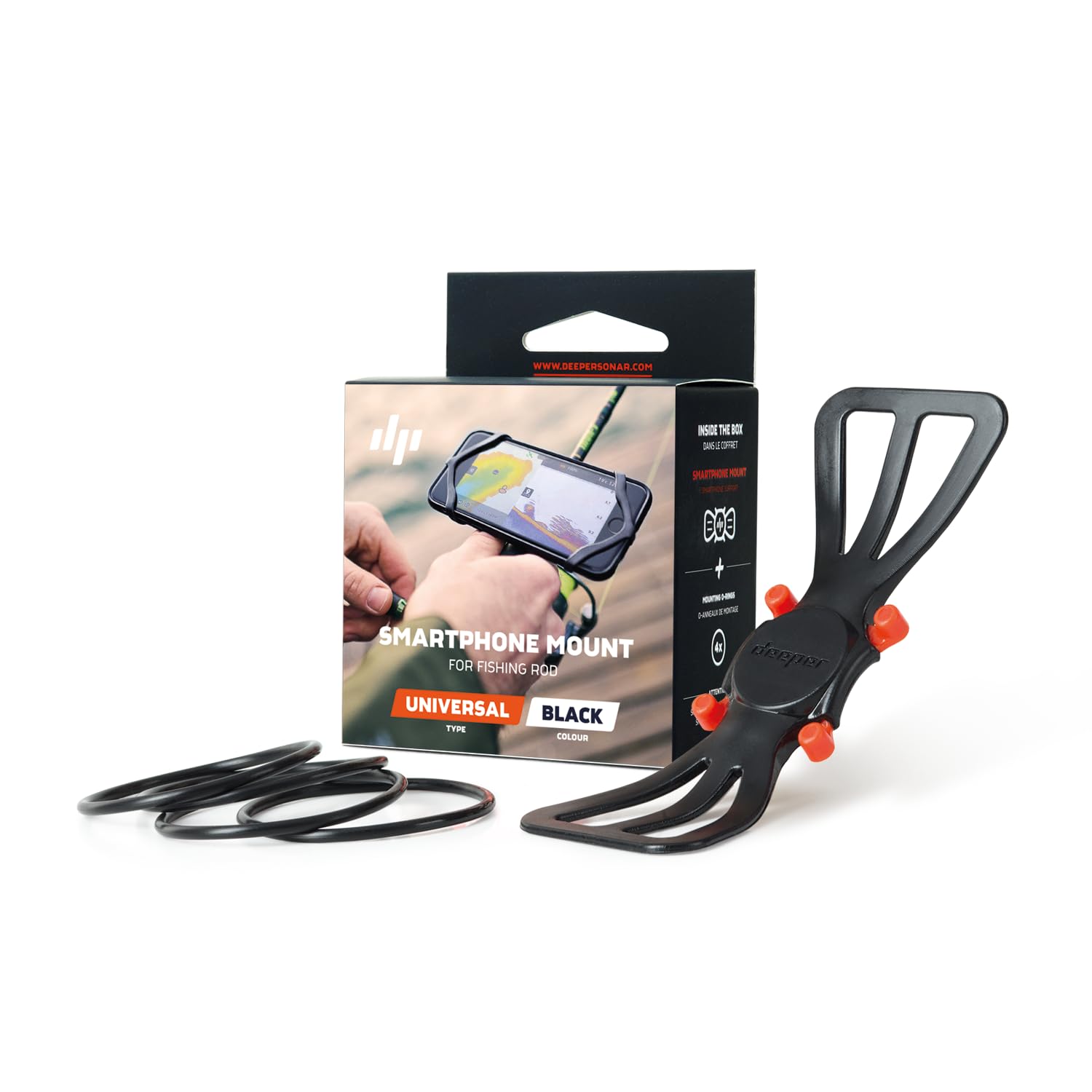 Deeper Smartphone Mount For Fishing Rod   See Phone And Keep Hands Free While Using Sonars, 12Cm