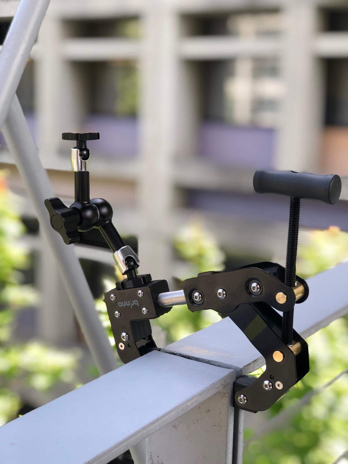 Brinno Acc1000P Camera Clamp Plus   Large, Industrial, Heavy Duty Camera Mounting Kit With Magic Arm And Extension Poles   Adjust To Any Surfaces, 360� Rotating Tripod   Universal �� Female Thread