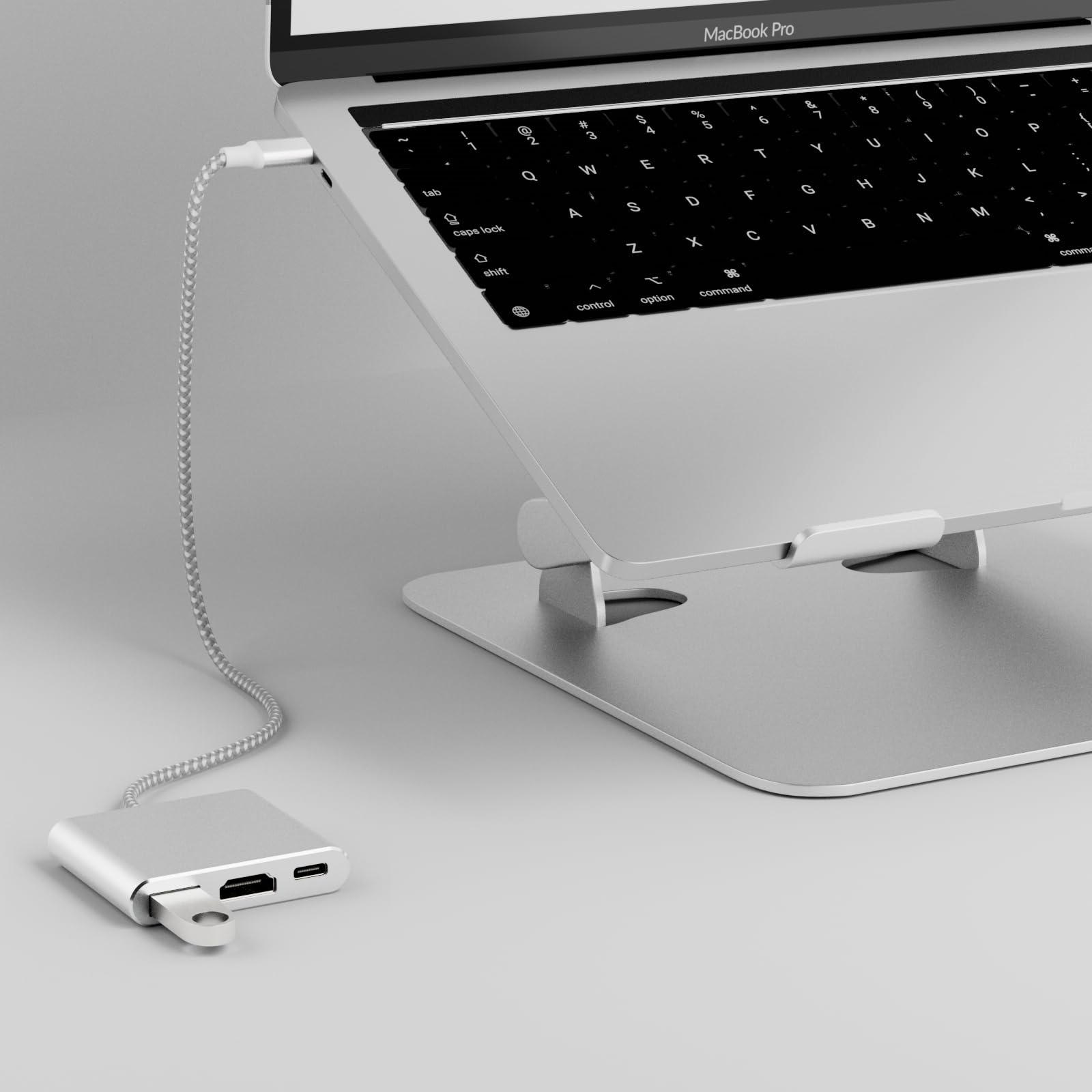 Battony Usb C To 4K Hdmi Digital Av Adapter For Macbook Pro/Air, Usb 3.0 5Gbps Date Transfer &100W Pd & 50Cm Braided Cable, Comp